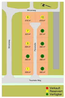 Baugebiet B2 mit vielen Grundstücken in Wittenberg